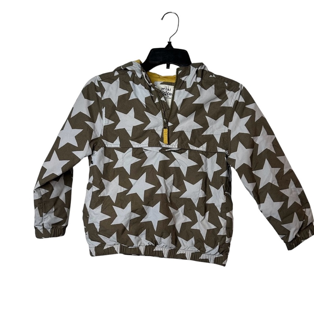 Boden Brown and White Star Kids Hoodie